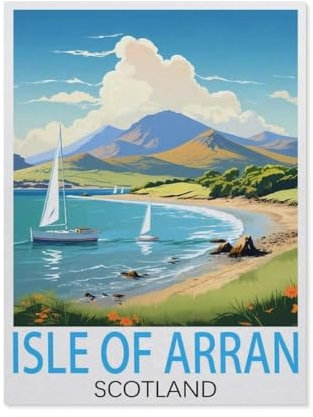 YYHMKBYY，Isle of Arran Scotland s，Jigsaw Puzzles for Adults 1000 Piece, Classic Puzzle Teens Boys Girls Puzzles Sturdy Tight Fitting Pieces,Letters On Back for Ideal Challenging And Gift（38x26cm）-L35