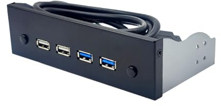 Multi-Port-USB-3.0-2.0-Front-Panel-Hub für Desktop-CD-ROM-Laufwerksschacht und mehrere Geräte, USB-Frontlaufwerk-Platine