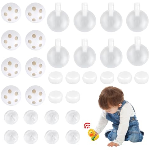 32 Stück Rasseldosen Rasselbällen und Kuscheltiere Quietscher zum Einnähen Set, Niedlich Squealer Spielzeug, Knisterfolie zum Einnähen, Knisterfolie für Hund Haustier Baby Spielzeug Noise Maker
