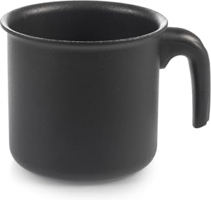 H&H Bollilatte Titan Ø12 cm in Alluminio Nero – Rivestimento Antiaderente Pfluon Senza PFOA, Gas, Piastra Elettrica, Vetro Ceramica, Alogeno (NO induzione) – Manico Ergonomico