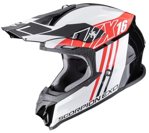 SCORPION VX-16 EVO AIR LIGNES Black-Red L