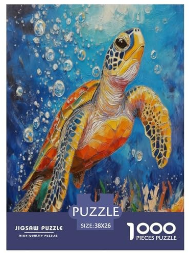 Unterwasserwelt Puzzle 1000 Teile Schwer Pädagogisches Spielzeug Für Die Ganze Familie, Klassische Geschenk Lernspiel Herausforderung Spielzeug Dekorative Geschenke 38x26cm/1000pcs