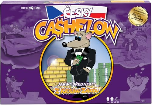 Rich Dad CASHFLOW – vzdělávací desková hra Roberta Kiyosakiho pro finanční gramotnost rodiny, rozvoj podnikání, investování a správu peněz (v češtině)