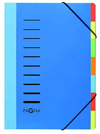 Pagna Ordnungsmappe/44043-02 blau 7-teilig