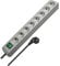Brennenstuhl Eco-Line regleta de enchufes con 8 tomas de corriente (cable de 3 m, interruptor) gris