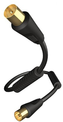 In-akustik Star Antennekabel Koax 1 m