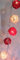 GURU SHOP Rattan Ball 20`er LED Kugel Lampion Lichterkette - Rot/braun/weiß, 7x7x350 cm