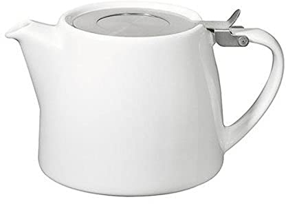 Forlife DD899WH Stump Teapot, 18 oz., White
