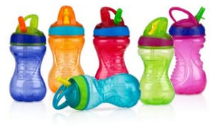 Nuby 10010 Auslaufsicherer Becher mit Schaft
