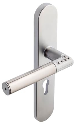Vachette Türgriff mit elektronischem Code, Griff auf Platte – Rechtshänderversion – Innentüren 35/80 mm dick – quadratisch 7 mm – automatische oder manuelle Verriegelung – Batterien im Lieferumfang