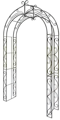 Dehner Rosenbogen Melina, ca. 244 x 134 x 38 cm, Metall, braun