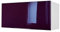 Berlioz Creations CH8HA Hängeschrank für Küche mit Dunstabzugshaube, in auberginefarbenem Hochglanz, 80 x 34 x 35 cm, 100 Prozent französische Herstellung