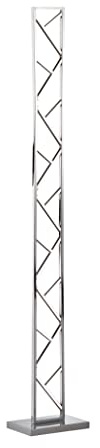 WOFI 3578.01.64.6000 A, Standleuchte, Metall, 23 watts, Integriert, Nickel matt, 22 x 14 x 130 cm