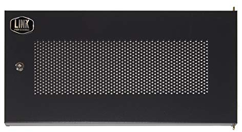 Link Accessori LKDOOR6UFN Zubehör für Türrahmen, Zubehör für Rack (Tür, schwarz, Metall, 6U, LK1906UNF, 1 kg)