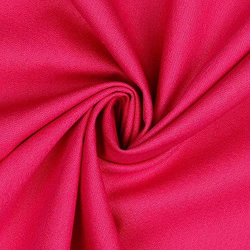 babrause® Baumwollstoff uni pink Webware Meterware Popeline OEKOTEX 150cm breit - Ab 0,5 Meter