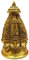 Purpledip Brass Idol Lord Shiva Stupa: Rare 8-face Omnipresent Siva Statue (11575)