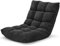 GOPLUS Bodenstuhl, Bodensofa mit Rückenlehne, Bodensessel mit Schlaffunktion, Floor Chair, Lazy Sofa, Meditationsstuhl für Wohnzimmer & Balkon (Schwarz)