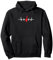Kettensäge Herzschlag Holzfäller Holz Stabschläger Geschenk Pullover Hoodie