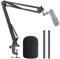 SUNMON AT2020 Mikrofon Galgenarm Ständer mit Pop Filter, kompatibel mit Audio-Technica AT2020, Audio-Technica AT2020V USB Mikrofon mit Kabelhülse