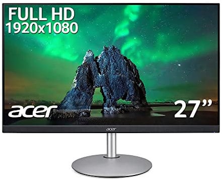 Acer CB272smiprx 27 inch Full HD Monitor (IPS Panel, FreeSync, 75Hz, 1ms, Height Adjustable Stand, DP, HDMI, VGA, Silver/Black)