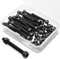 M5 x 50mm 40 Set Viti Bulloni a Brugola e Dadi in Acciaio al Carbonio,Vite a testa cilindrica con esagono incassato (Nero)