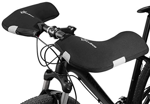 ROCKBROS Handlebar Covers Cold Weather Mountain Bike Handlebar Warmers Windproof & Coldproof Commuter MTB Bicycle Handlebar Warmer Covers