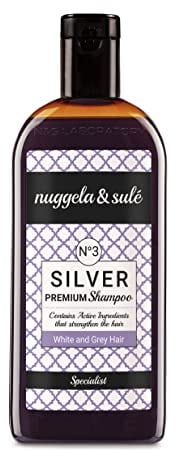 Nuggela & Sulé Champú Matizador para Cabellos Rubios y Grises. Con Extracto de Cebolla Roja y UNICERT Violet. No Mancha en su Aplicación. 1 x 250 ml