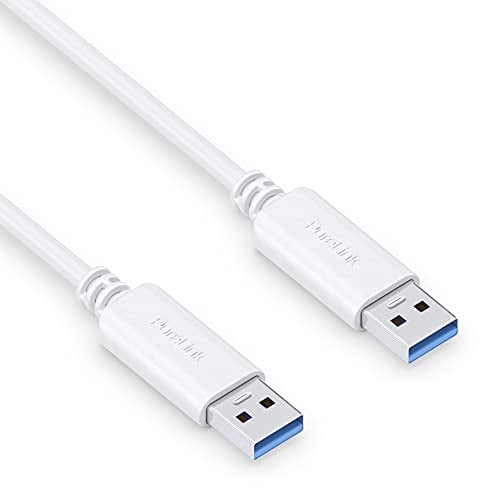 PureLink USB-A auf USB-A Kabel, USB 3.1 Gen 1 mit 5 GB/s Datenübertragung, weiß, 2,00m