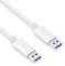 PureLink USB-A auf USB-A Kabel, USB 3.1 Gen 1 mit 5 GB/s Datenübertragung, weiß, 2,00m