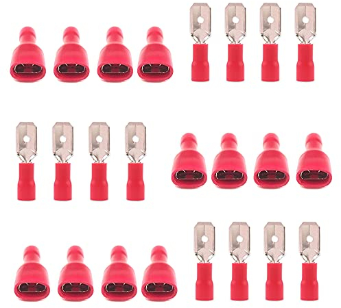 Ruidee Lot de 100 cosses de câble plates à sertir pour voiture (DPSH)