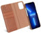 KANVASA iPhone 13 Pro Hülle Leder Case Lederhülle 2 in 1 braun Luxus Echtleder Cover Handyhülle für Original iPhone 13 Pro (6,1 Zoll) - Kabelloses Laden Qi möglich