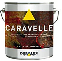 Peinture laque caravelle antirouille bleu vif pot 3 l