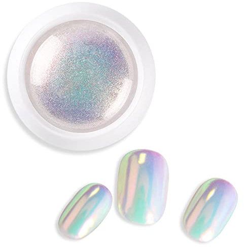 Nail Mirror Powder, Shiny Magic Mirror Neon Effect Powder Glitter Nail Art Dekorationen für Nail Art Chamäleon/Meerjungfrau/Spiegeleffekt Pigment Glitter Dust