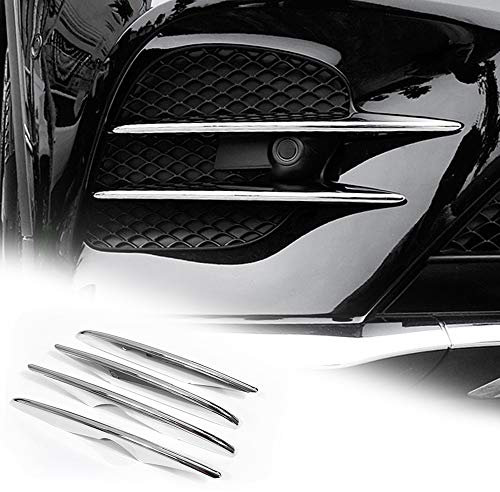 KUNGKIC ABS Chrom Auto Frontstoßstange Kühlergrill Nebelscheinwerfer Abdeckung accessories Car Bumper Grille Fog Light für Mercedes Benz GLC X253 2017 2018 2019 zubehör