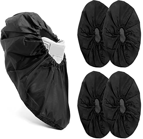 2 Pairs Reusable Shoe Covers Non-Slip Shoes Covers, Resistant Waterproof Boot Covers, Elasticity Convenience Dustproof Overshoes Machine Washable for Household Carpet Floor Protection,19x 30cm