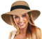 TOSKATOK Chapeau de Plage en Paille pour Femme UPF 50+ prot�ge des Rayons UV, Large Bord, Pliable pour Les Voyages et Les Vacances-Taille Unique-Beige