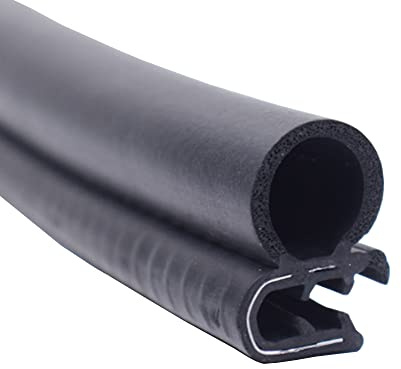 ETOPARS 39 inch 1Meter Car Door Edge Guards U Shape Edge Trim Rubber Seal Protector Stripping Weather Strip with Side Bulb for Boat Van Truck 17mm X 27mm