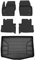OMAC Fußmatten & Kofferraumwanne Set kompatibel mit Ford C-Max 2010-2019 Gummi Schwarz 5X
