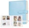 Carehabi Photo Album with 256 Pockets Compatible with Fujifilm Instax Mini Film, Polaroid Zinc Photo Paper, Kodak Zinc Photo Paper, HP Sprocket Photo Paper (Blue)