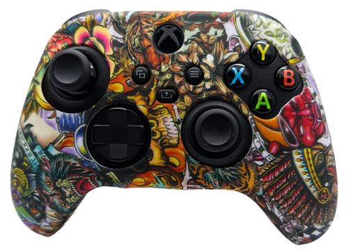 EXTREMEGRIPPRO Ultimate Case Cover Skin Grips de protection pour manette Xbox Series S (rêves psychédéliques)
