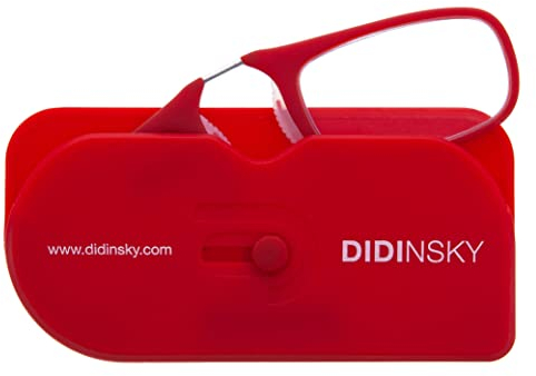 DIDINSKY Lesebrille für Damen und Herren Transparent. Kompakte leichte randlose brillen. Brillengestelle für damen und herren irormphiblen. Lesehilfe Retro. CherryBio +2.0 - MOMA