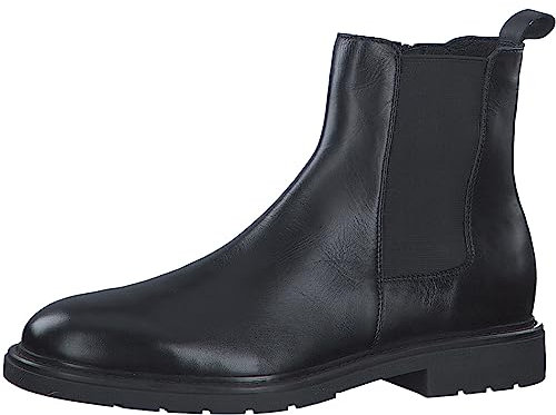 MARCO TOZZI by Guido Maria Kretschmer Stivaletti Chelsea Uomo in Pelle con Zip, Nero (Black), 42 EU