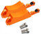Wosieue Lot de 2 porte-bouteilles de gaz propane cylindrique support pour bouteille de gaz durable ABS avec vis Orange