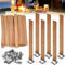 LIMITADA 80 PCS Holzdocht für Kerzen mit 40 PCS Eisenständer für die Kerzenherstellung
