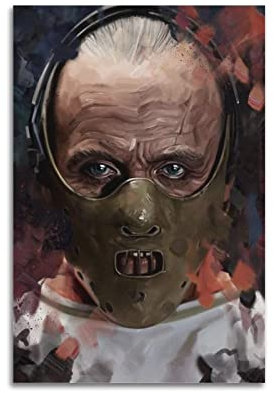 VZRSQZK Hannibal Lecter Poster, dekoratives Gemälde, Leinwand, Wandposter und Kunstdruck, modernes Familienschlafzimmer-Dekor-Poster, 20 x 30 cm