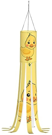 Halloween-Windsack - 101,6 cm Outdoor-Hängedekorationen mit Lichtern perfekt für Halloween, Weihnachten ohne Licht Cartoon Ente