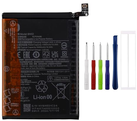 Swark BN5D Batterie compatible avec Redmi Note 11/Note 11S/Poco M4 PRO 4G avec outils