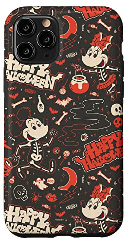 iPhone 11 Pro Disney Mickey Mouse & Minnie Mouse Happy Halloween Skeletons Case