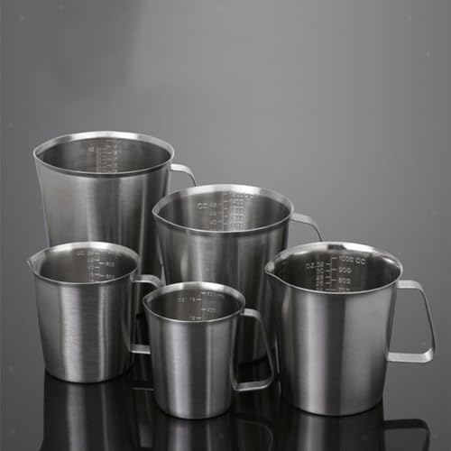 TEAFIRST Verre doseur en métal en acier inoxydable pour votre boisson (700 ml)