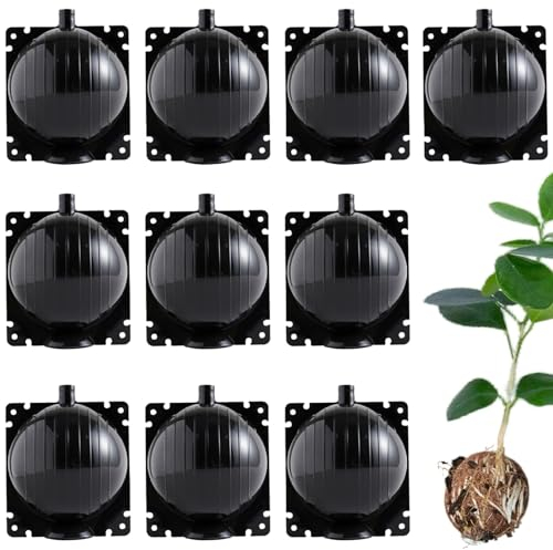 Pots de Germination, boîte de Croissance des Racines de Plantes, 10pcs 2 Pouces Pods de la Couche d'air Outil de greffage, Plante à Haute Pression Balle Postor Pot,Dispositif pour Les Plantes